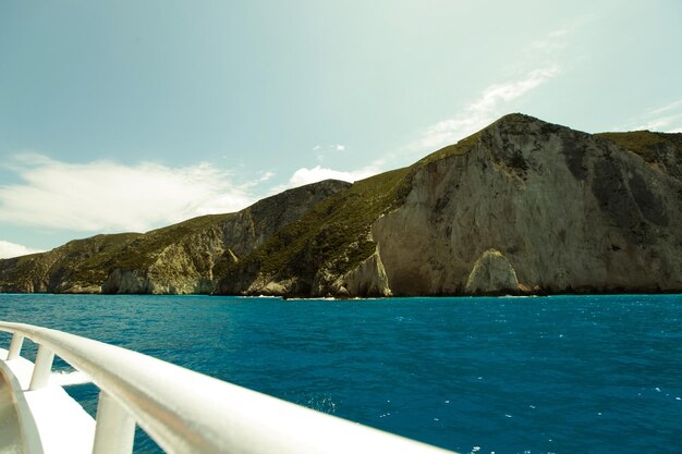 Blue caves on Zakynthos island