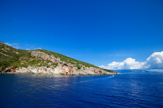 Blue caves on Zakynthos island