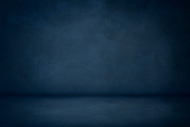 Photo blue cement studio room background