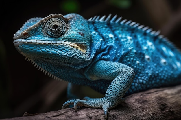 Blue chameleon Generative AI