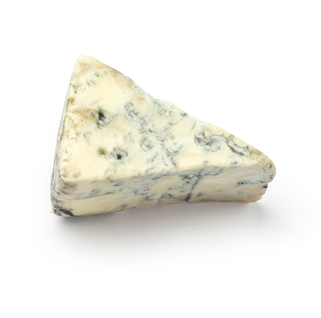 Blue cheese isolated on white