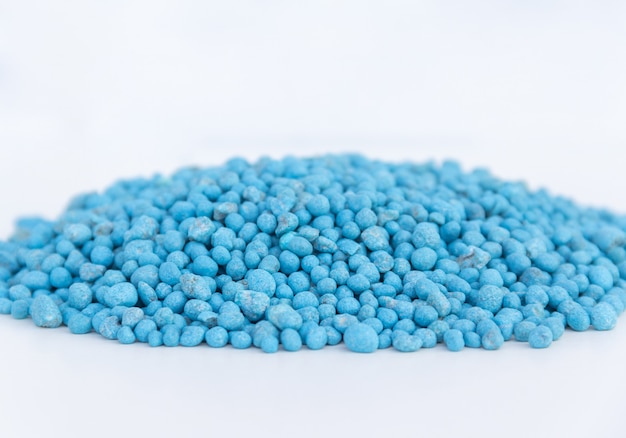 Blue chemical fertilizer