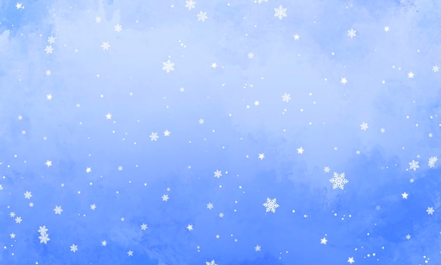 雪の青いクリスマスの背景デザイン