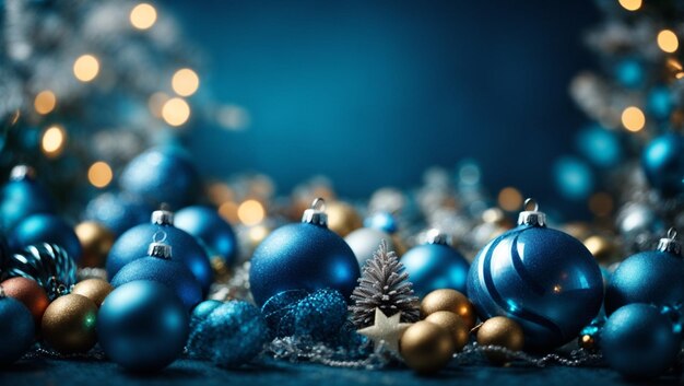 Blue christmas background