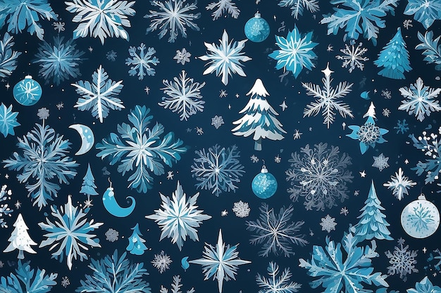 Blue christmas background