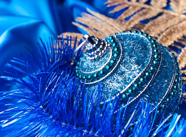 Blue christmas ball