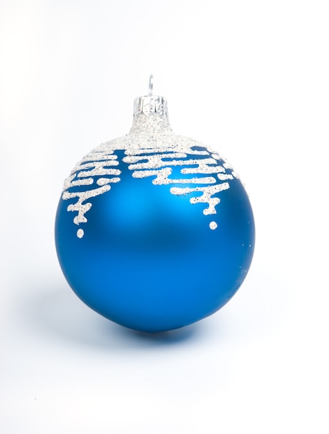 Фото Синие новогодние шары. украшение рождество