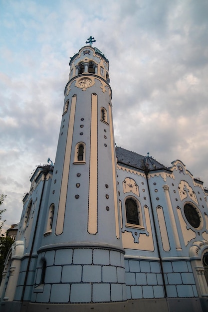 Blue Church of Saint Elizabeth Hungarian which is one of landmarks of Bratislava, Slovakia.