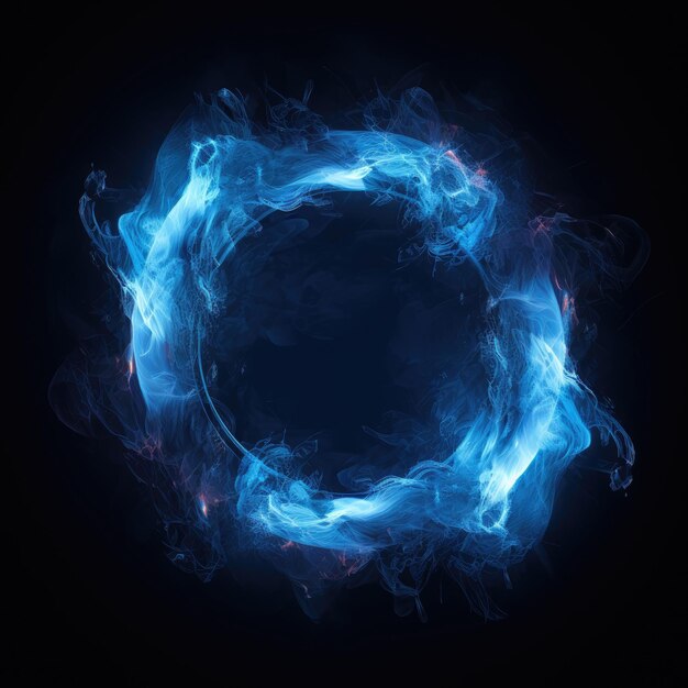 A blue circle with the word fire on it