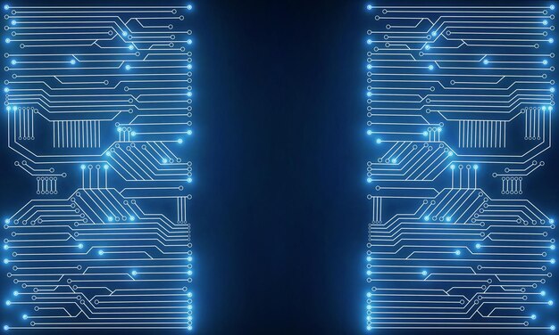 blue circuit backdrop
