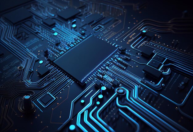 blue circuit board circuit board background electronic circuit board