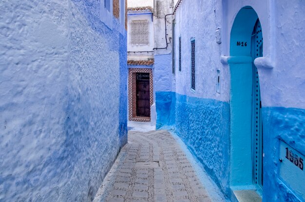 Blue City Chefchaouen. Marokko, Afrika