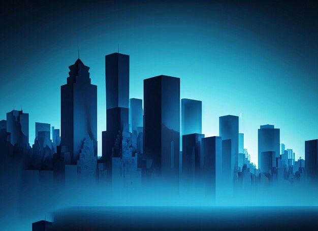 blue city wallpaper background