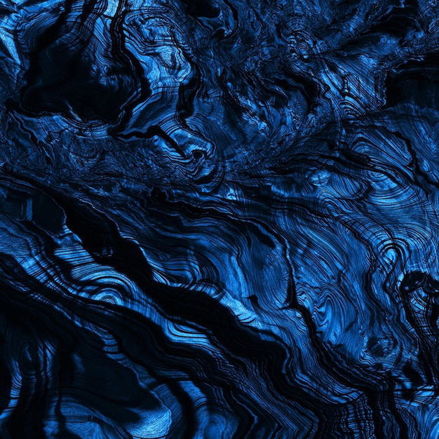 Фото Классический синий военно-морской камень минерал темный скал модный цвет года 2024 абстрактная затвердевшая лава