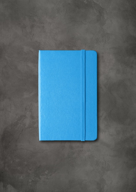 Blue closed notebook