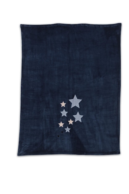 Синяя ткань со звездами на ней