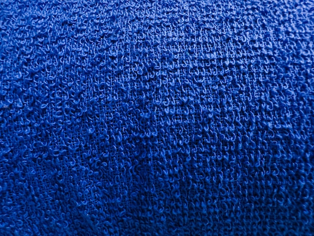 Blue color fabric texture with micropores macro