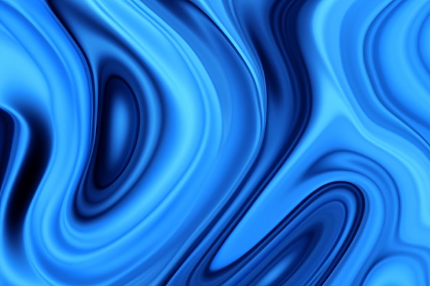 Photo blue color fluid wave