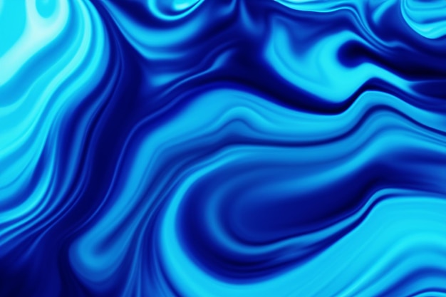 Photo blue color fluid wave