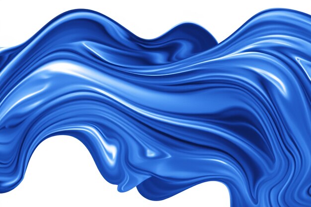 Photo blue color fluid wave