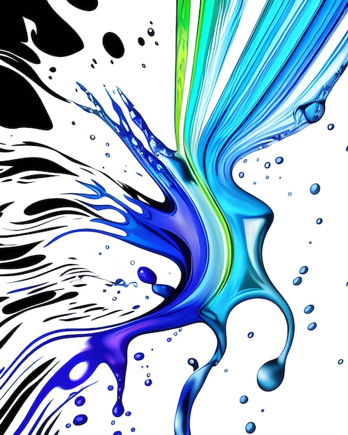 Photo blue color liquid background