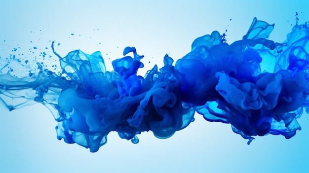 Blue color splash background