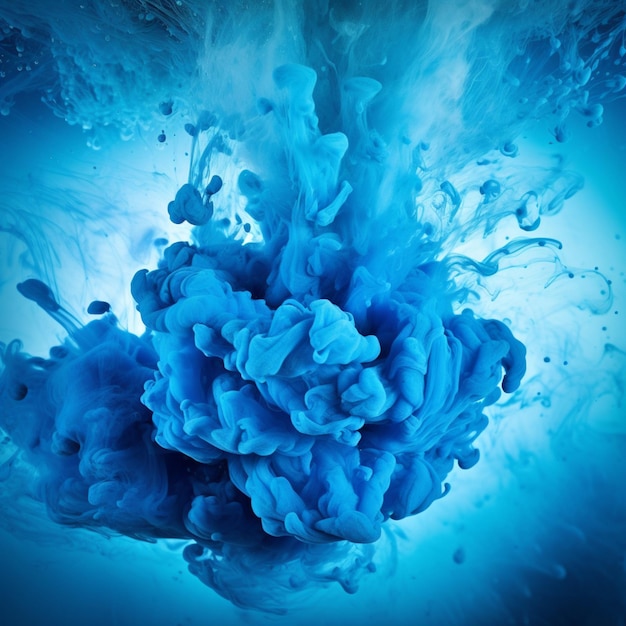 Photo blue color splash