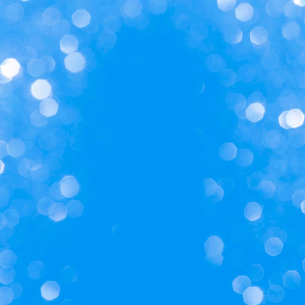 Blue color square defocused bokeh background