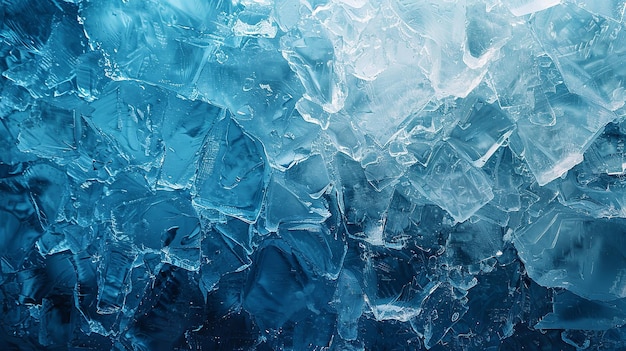 水の青い色は氷から来ている