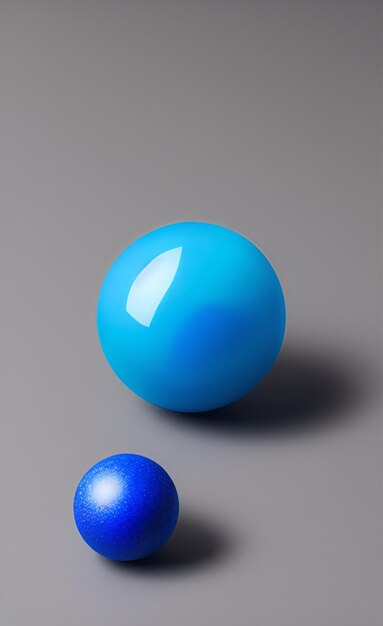 blue colored spheres