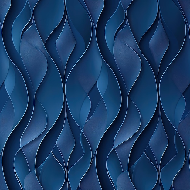 Blue colour pattern wallpaper