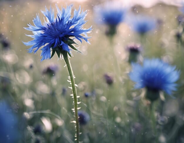 Photo a blue cornflowers