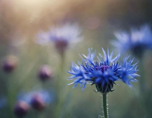 Photo a blue cornflowers