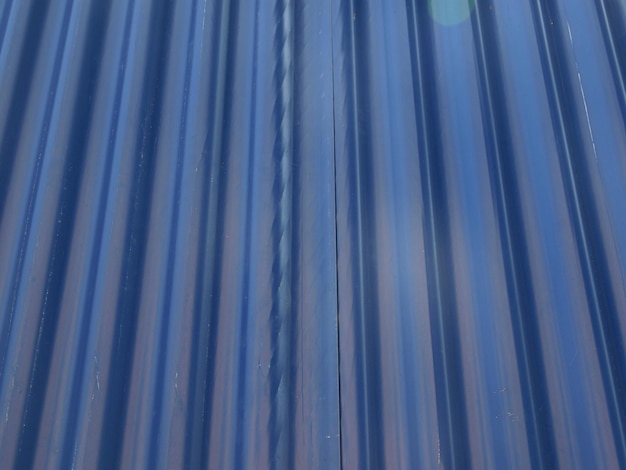 Blue corrugated steel