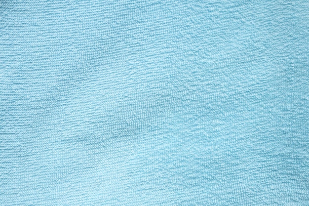 Blue cotton fabric towel texture abstract background