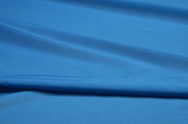 Blue cotton fabric