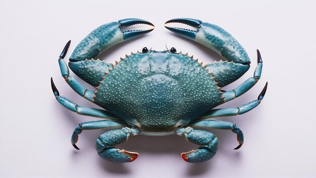 Blue crab isolated on white background