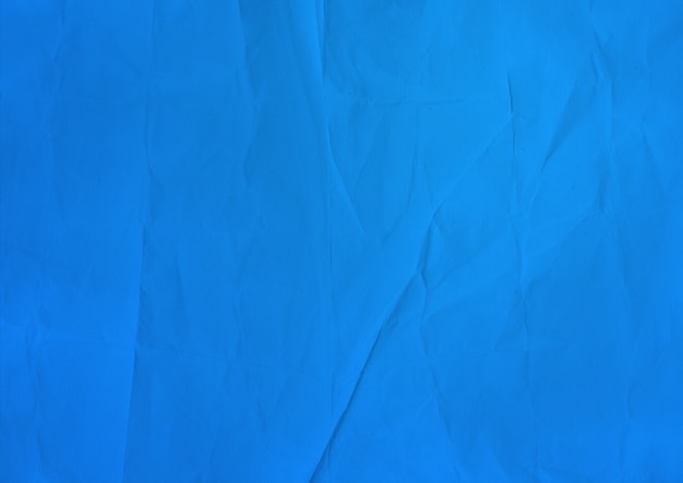 Blue crumpled paper texture