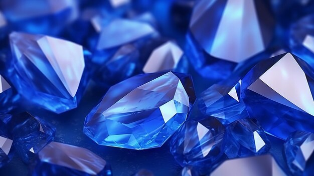 Blue crystal hd 8k wallpaper stock photographic image