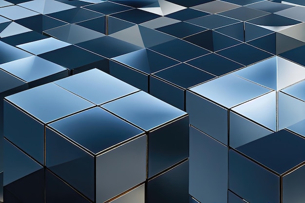 A blue cubes background with the word cubes on it