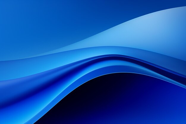 Photo blue curve abstract background