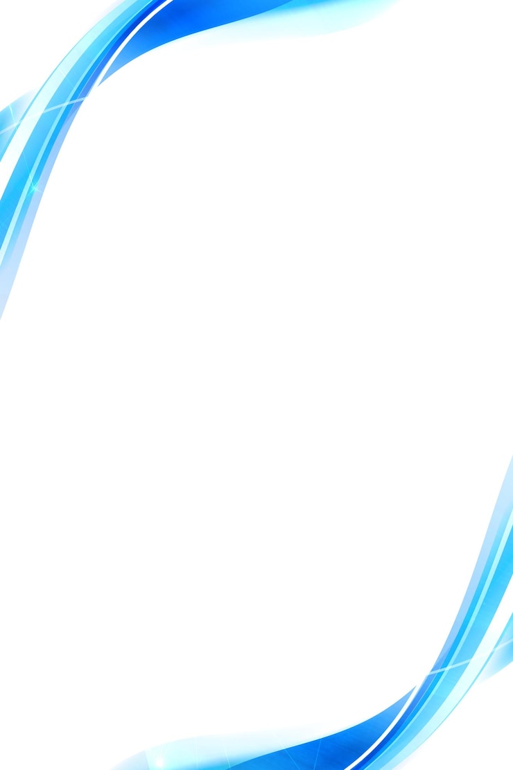 Photo blue curve frame template design element