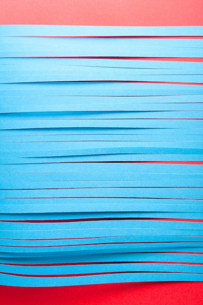 Blue cut paper stripes background