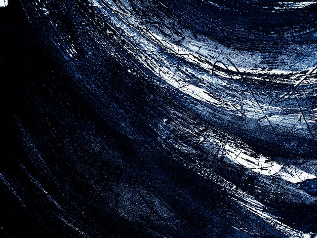 Blue dark and white brush  stroke texture abstract background.