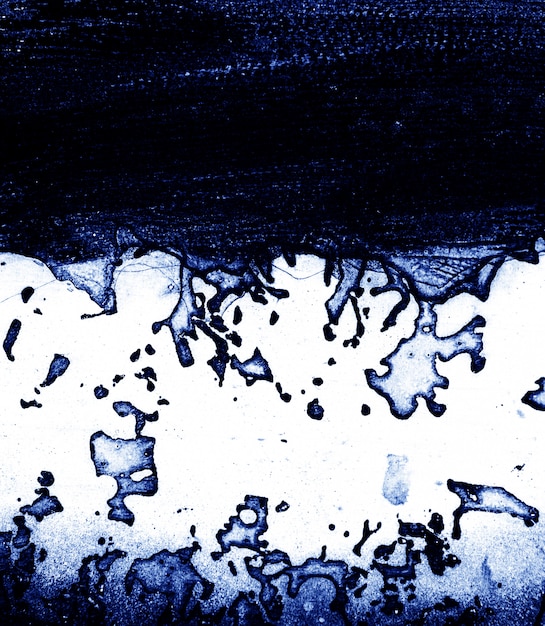 Blue dark and white brush  stroke texture abstract background.