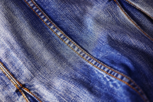 Blue denim jeans texture background