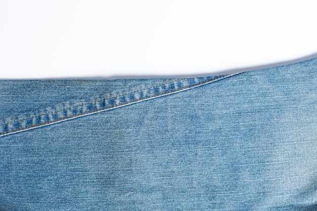 Blue denim jeans textuur banner met kopie ruimte voor tekst ontwerp achtergrond Canvas denim mode textuur Panoramische mode banner