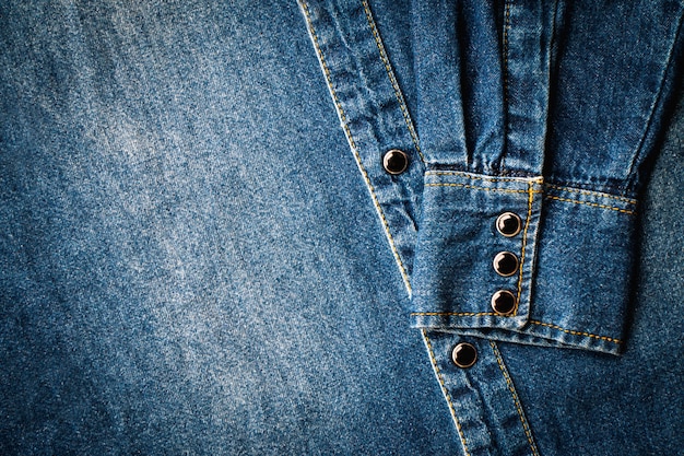 Blue denim shirt