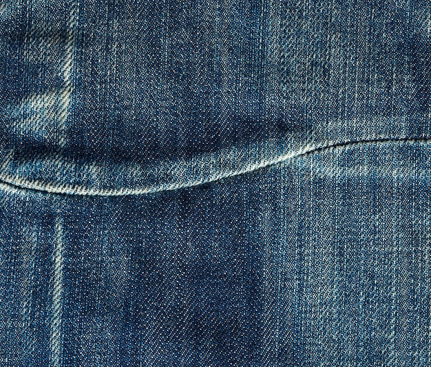 Primo piano blu di struttura del denim