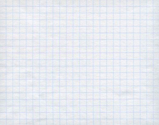 Photo blue detailed math paper pattern on white background.